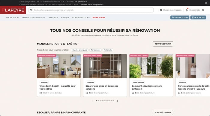 blog Lapeyre menuiserie extérieure