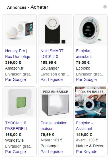 google-shopping-domotique