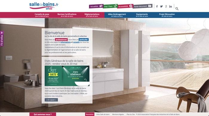 site web AFISB salle de bain