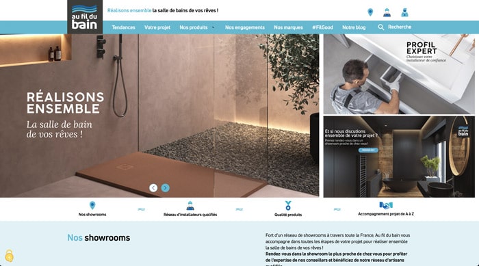 site web Au fil du bain salle de bain