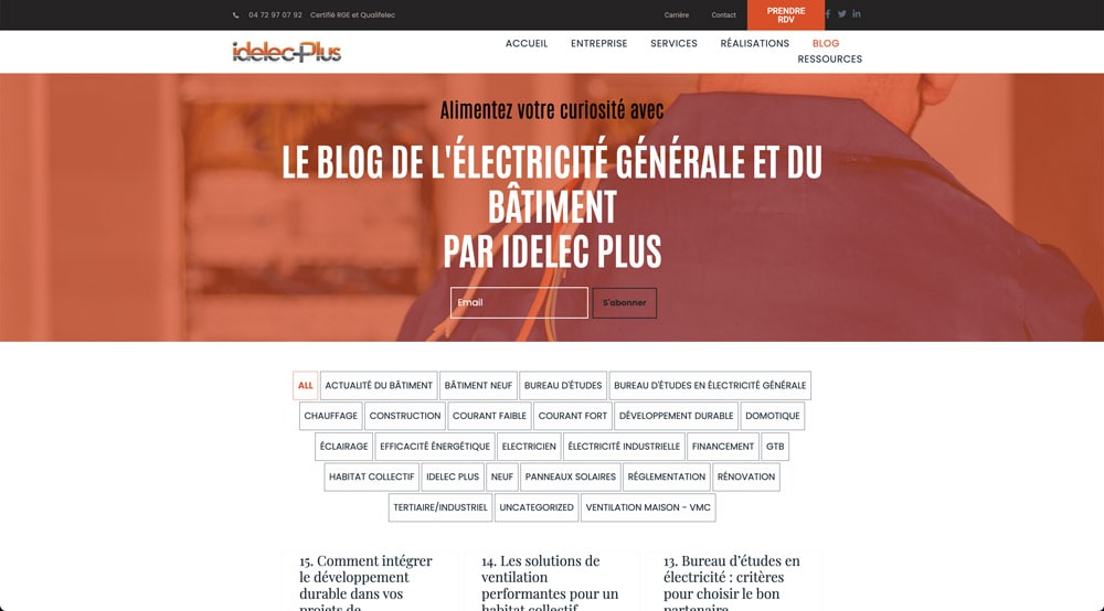 blog IDELEC plus électricité