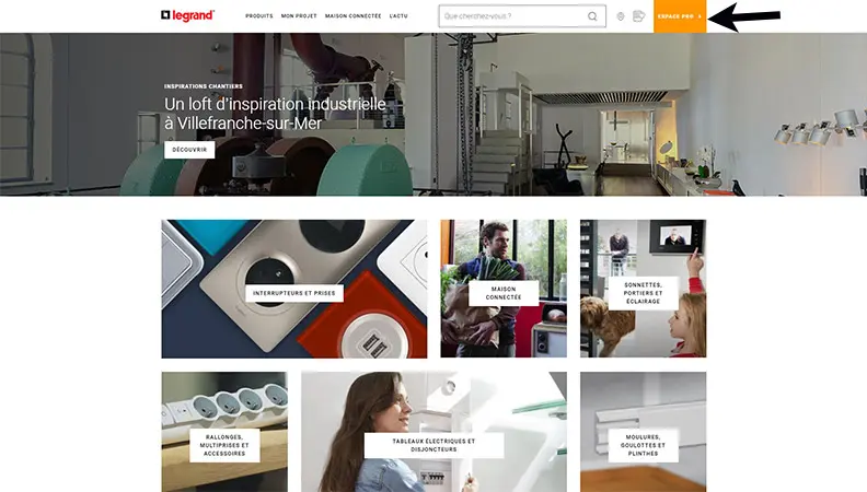site-web-electricite-legrand