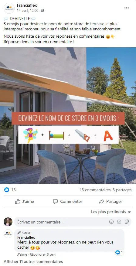 community-management-fermeture-franciaflex-facebook