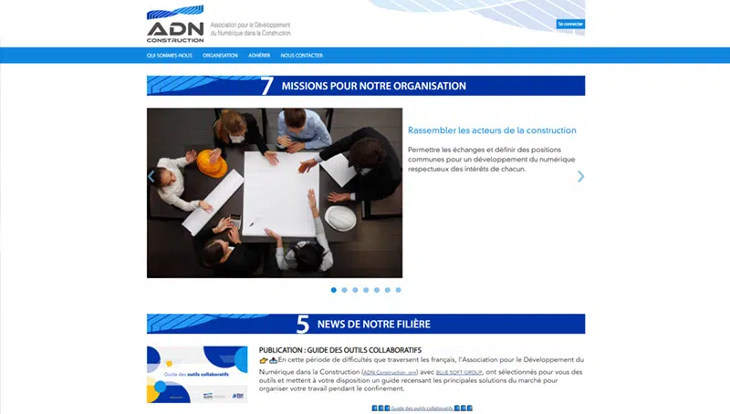 site web de ADN Construction