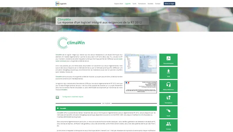 Site web de Climawin