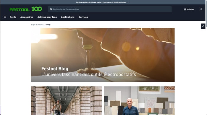 blog FESTOOL outillage électrique