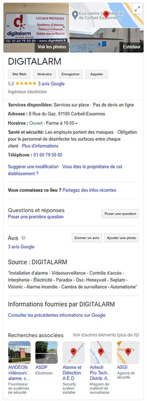 fiche google my business digitalarm