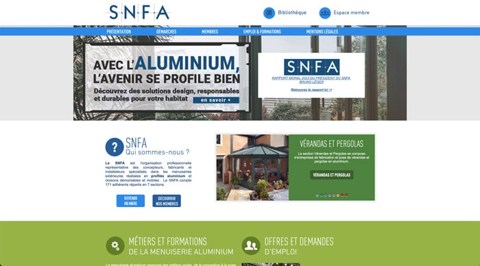 site web SNFA véranda et extension d'habitat