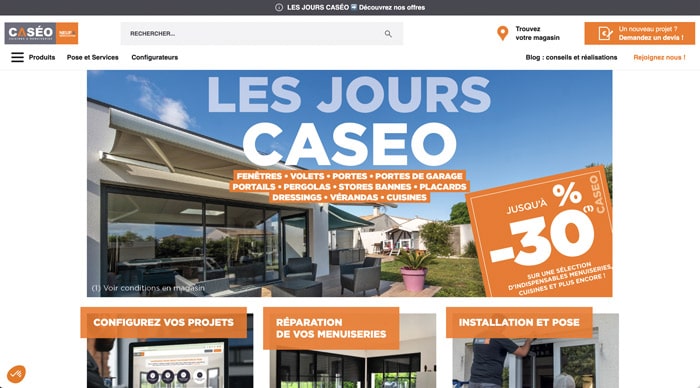 site web Caséo véranda et extension d'habitat