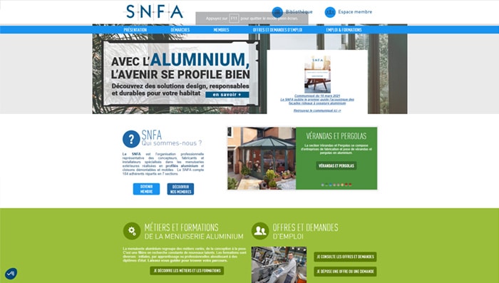 site web véranda SNFA
