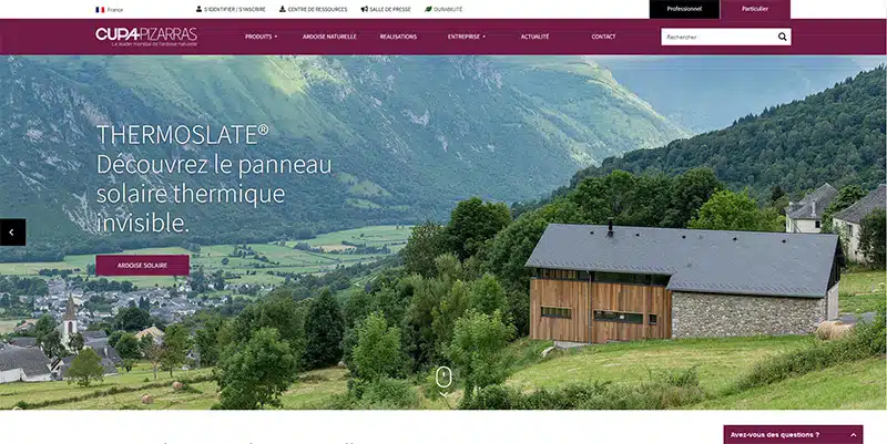 site web couverture cupa pizarras