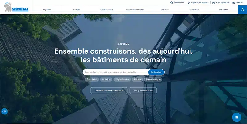 site web couverture soprema