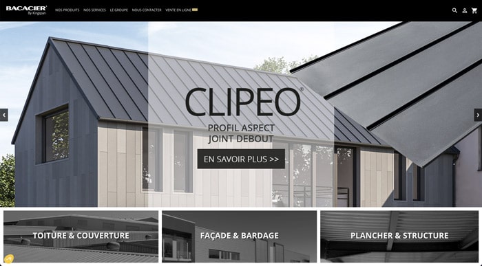 site web BACACIER couverture