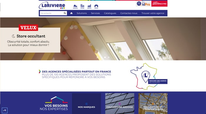 site web LARIVIERE couverture