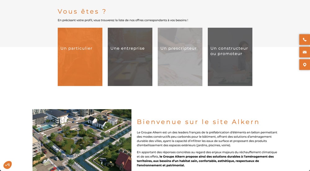 site web Alkern maçonnerie